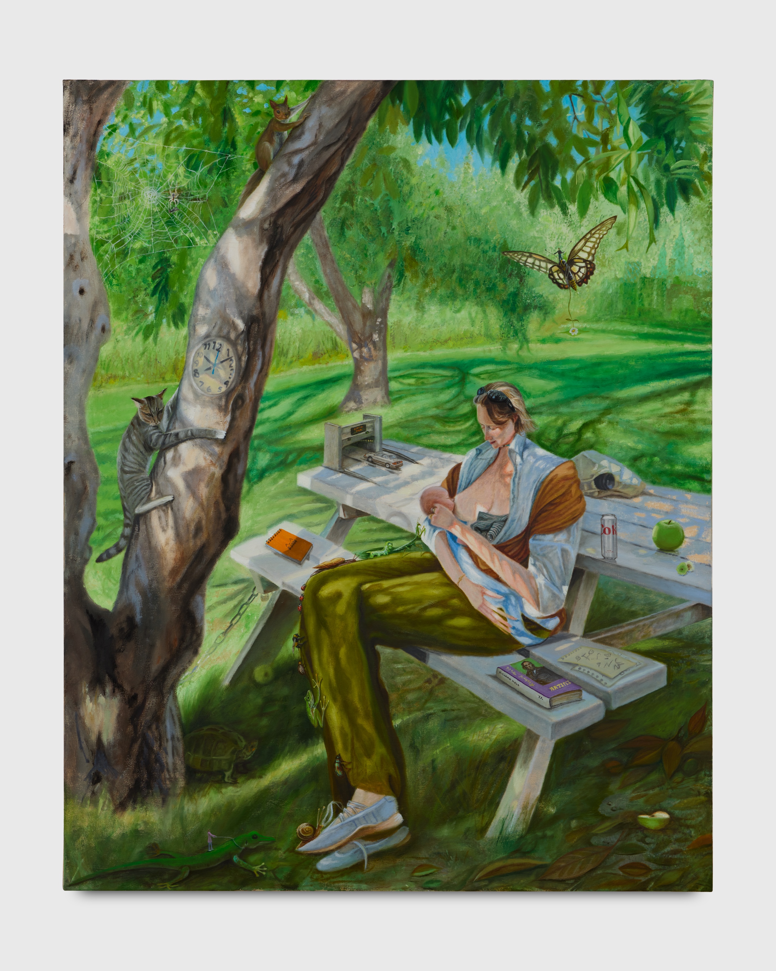 Cosmic Garden — Charlie Roberts — oil on linen, 160 × 150 cm, 2026