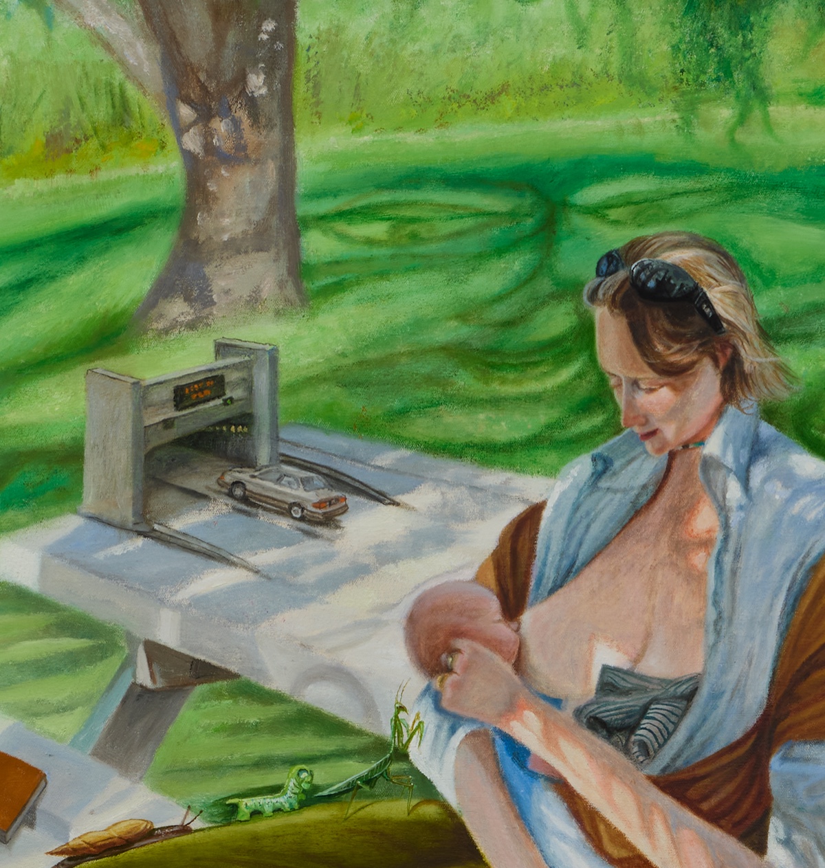 Detail — Vic and baby